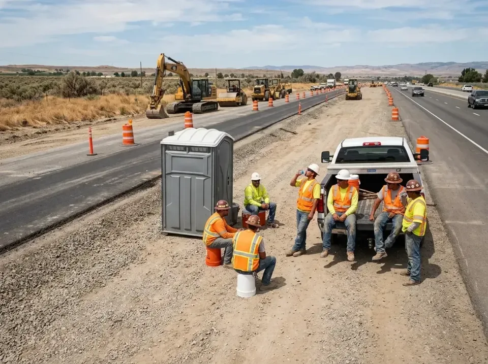 highway-road-construction-crew-007 — frequently asked questions, Porta Potty and Restroom Rentals in Coeur d'Alene, ID
